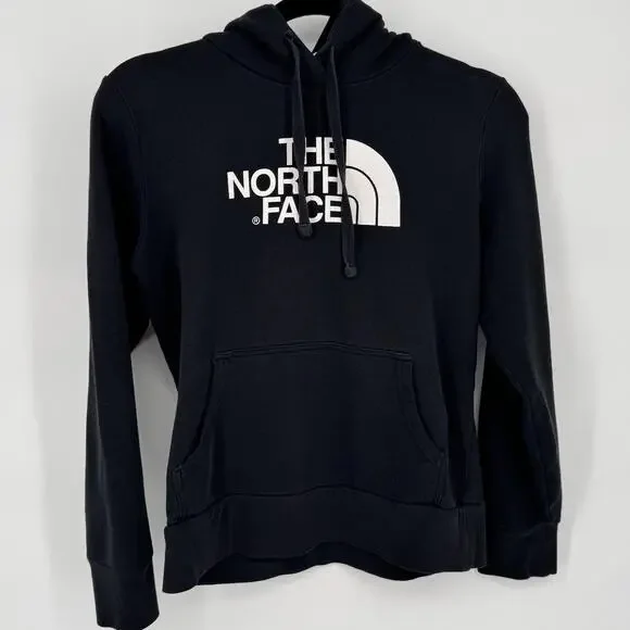 The North Face Hoodie Sweatshirt Womens Small Black Fleece Kangaroo Pocket - Picture 2 of 10